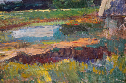 Oil painting Before the rain Sevastyanov Viktor Grigorievich