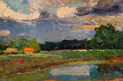 Oil painting Before the rain Sevastyanov Viktor Grigorievich