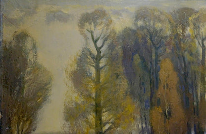 Oil painting Winter came Mynka Alexander Fedorovich