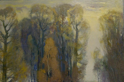 Oil painting Winter came Mynka Alexander Fedorovich