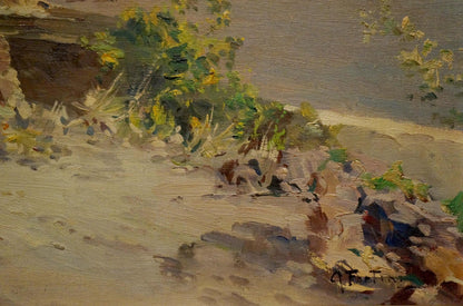 Oil painting Landscape from Greece Fortini A.
