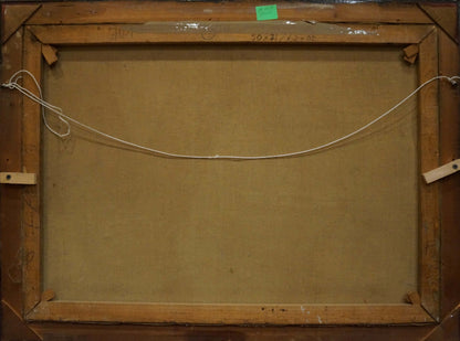 Oil painting City life landscape