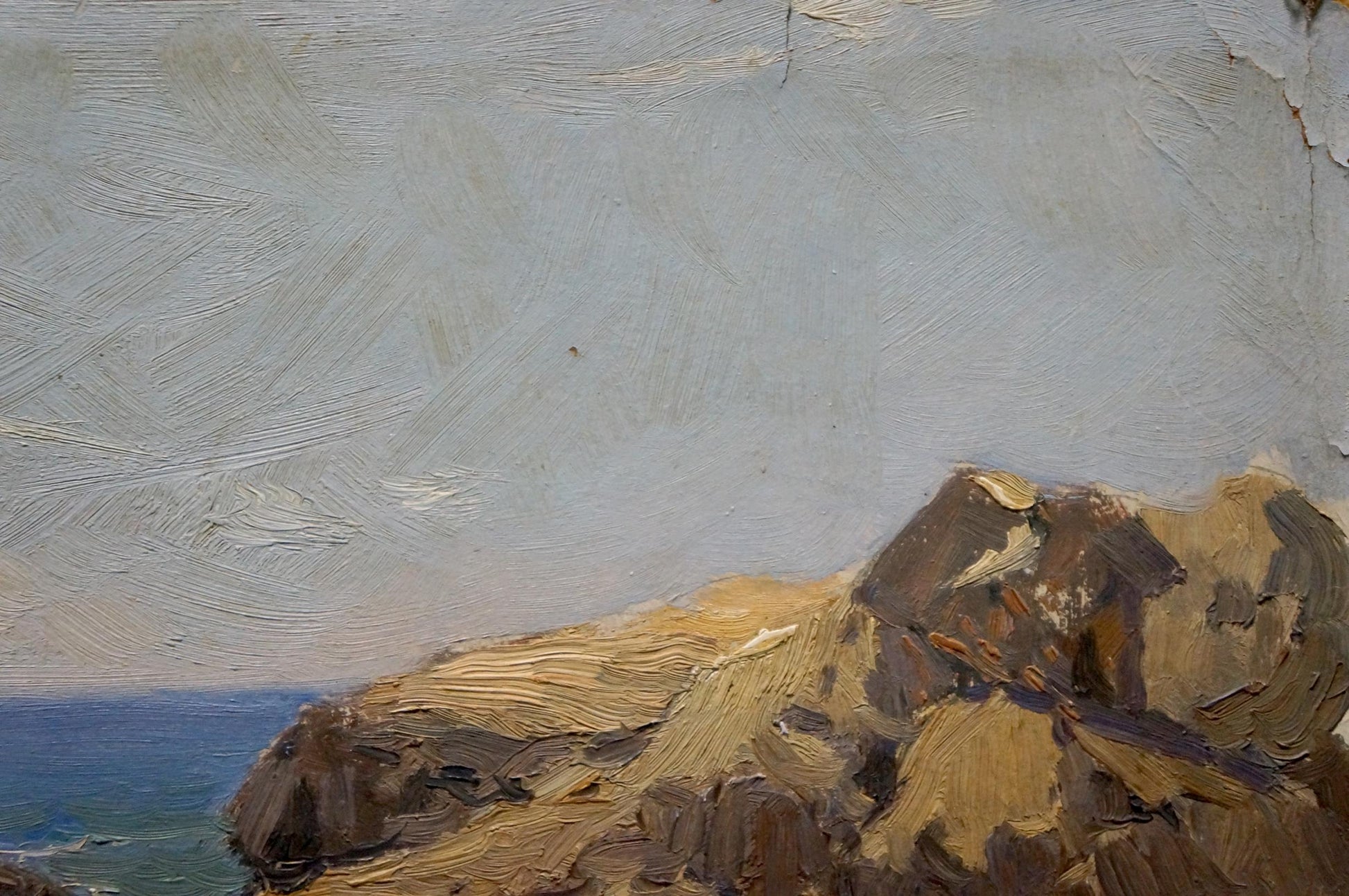 Pyotr Kuzmich Stolyarenko's oil artwork capturing the essence of the sea
