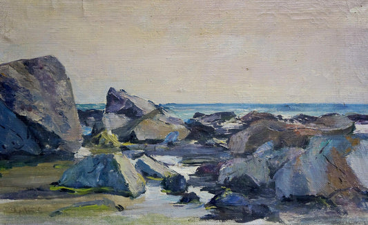 Oil painting Craggy Seashore Stepan Yarovoy