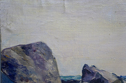 Oil painting Craggy Seashore Stepan Yarovoy