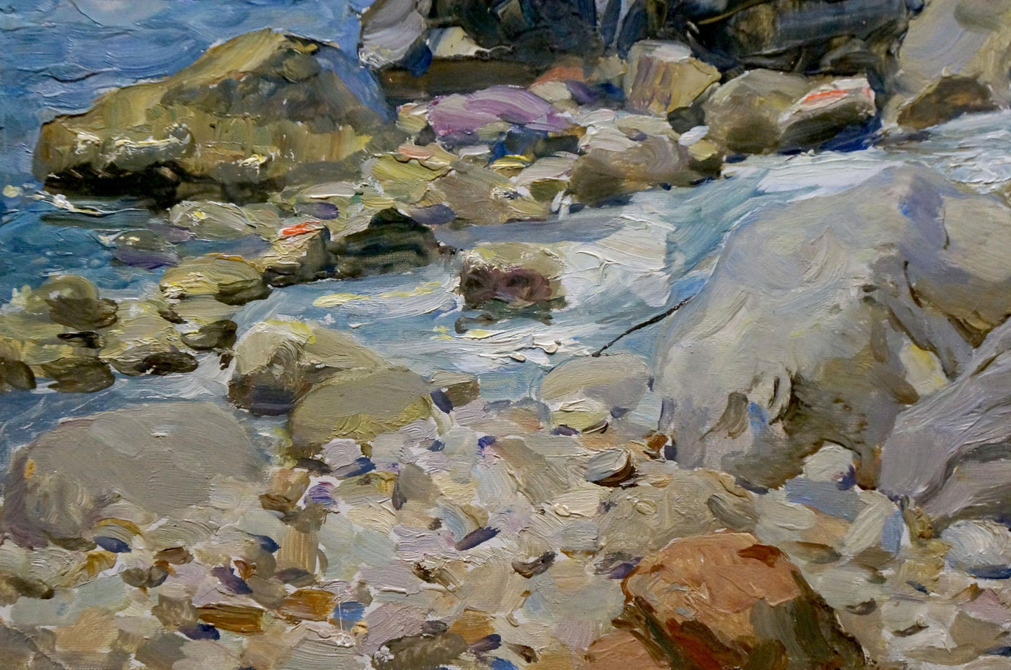 Oil painting Overlooking the sea horizon Petr Sulimenko