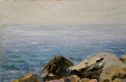 Oil painting Overlooking the sea horizon Petr Sulimenko
