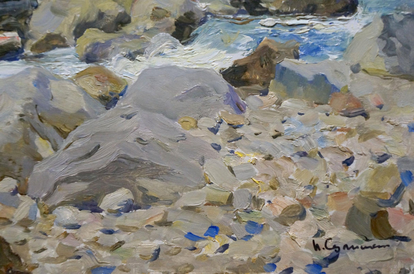 Oil painting Overlooking the sea horizon Petr Sulimenko