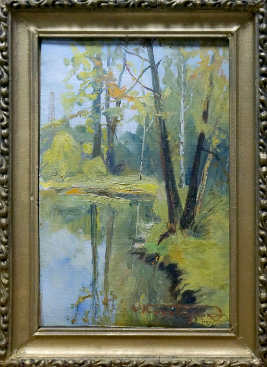Oil painting Natural landscape Konovalyuk Fedor Zotikovich