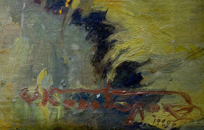 Oil painting Natural landscape Konovalyuk Fedor Zotikovich