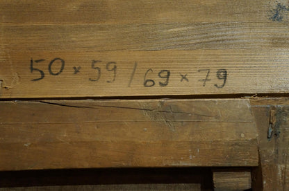 Oil painting House far away in nature European artist