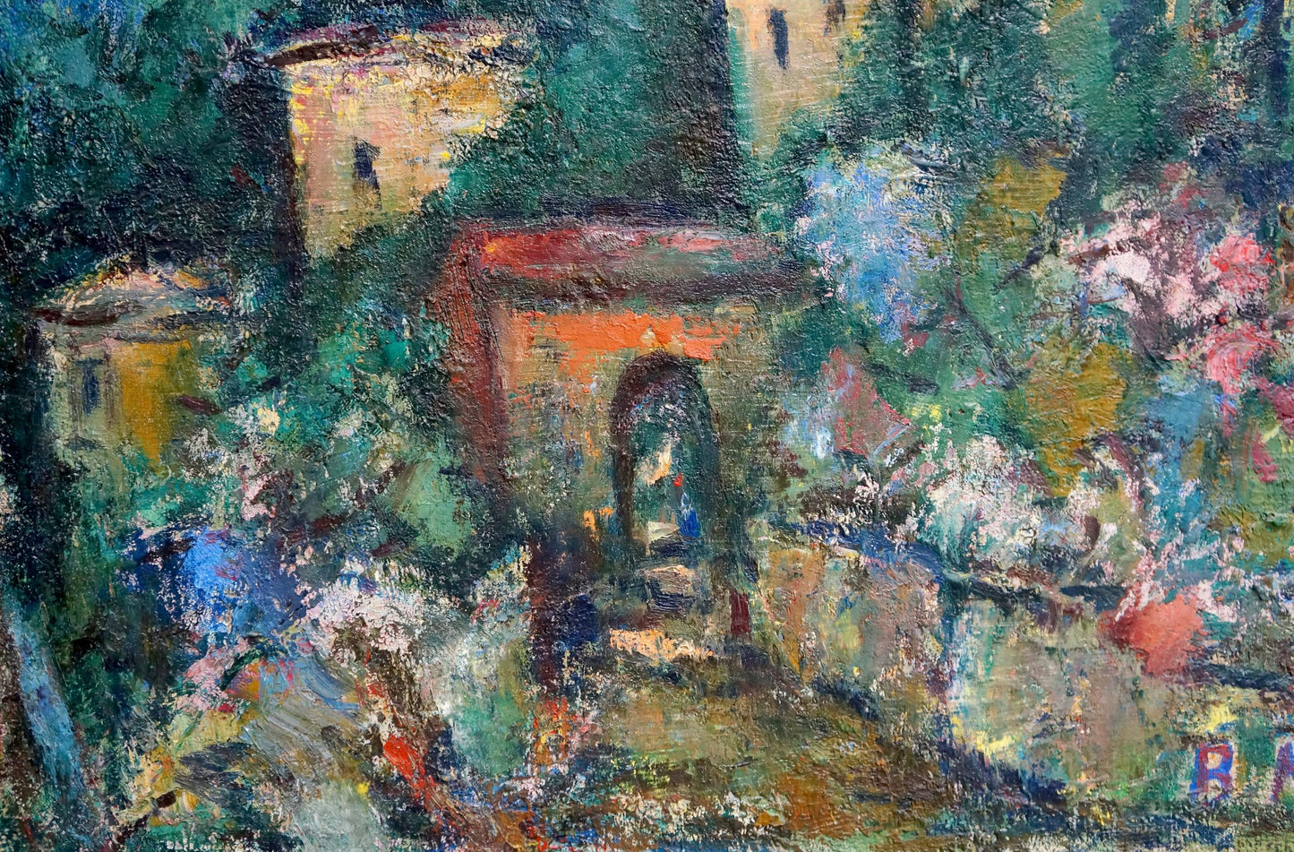 Abstract Oil painting City Karelin Vyacheslav Dmitrievich