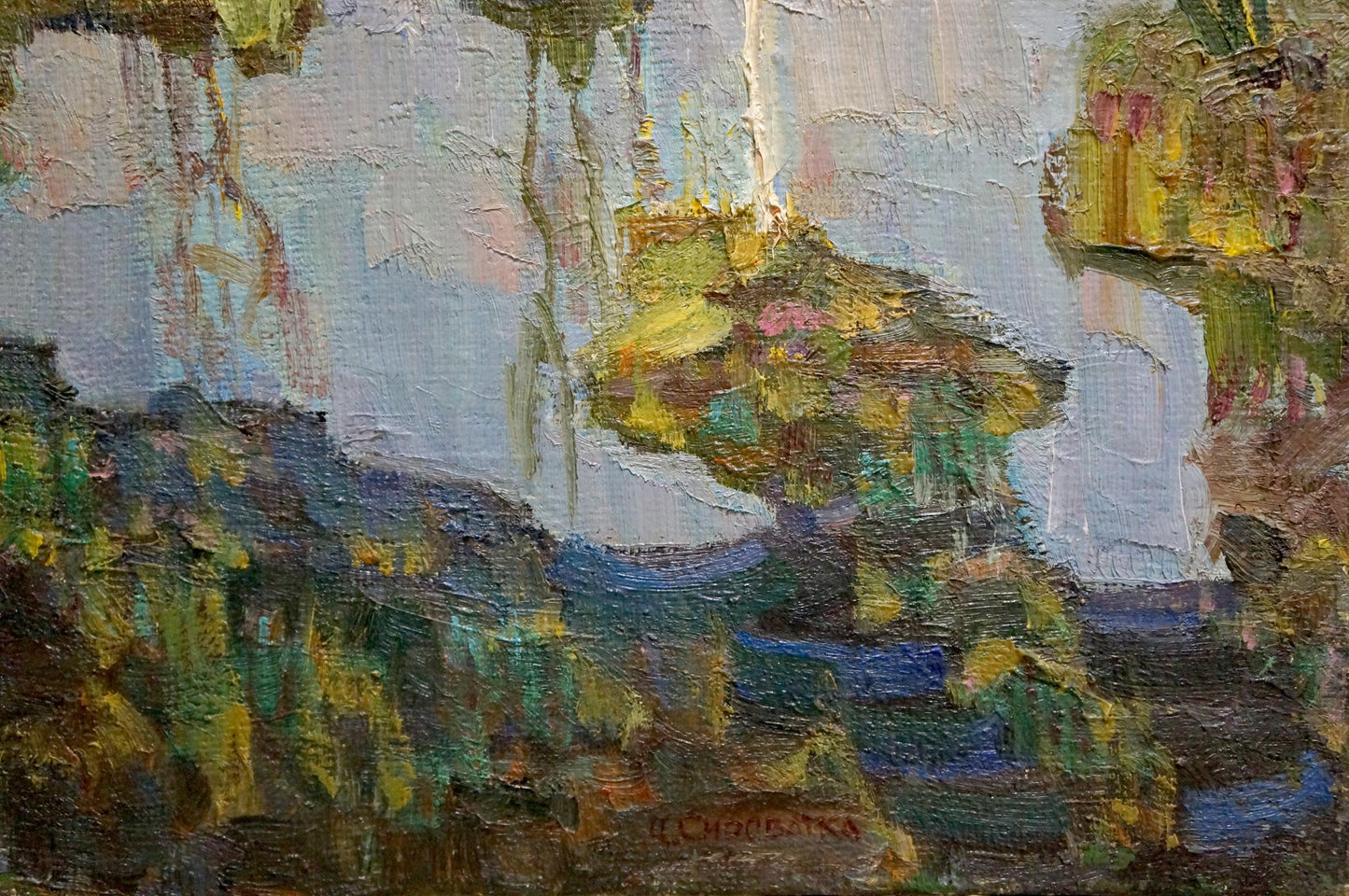 Oil painting Awakening Syrovatka Dmitry Matveevich