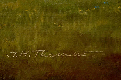 Oil painting Estate road Thomas J.H.
