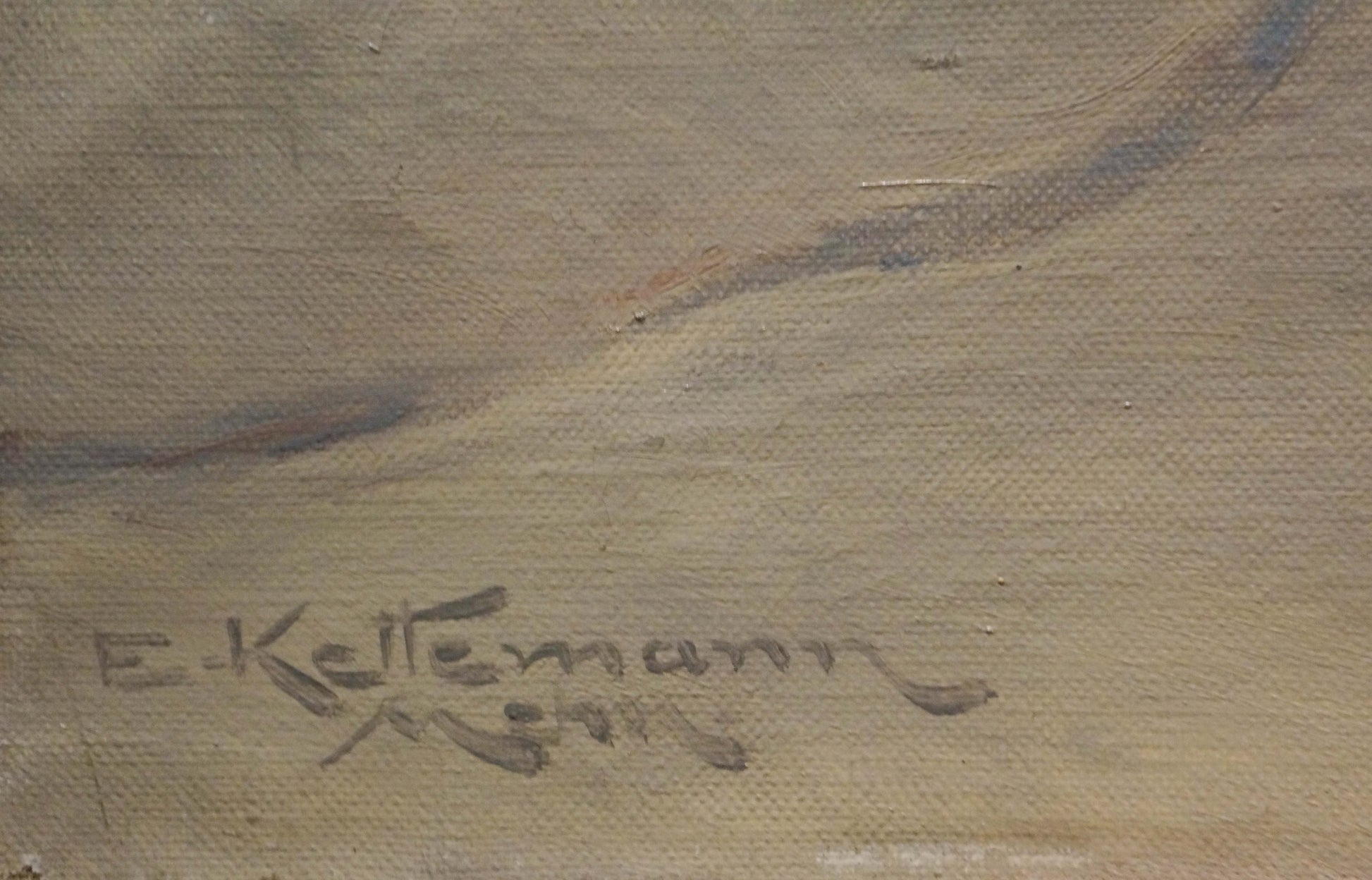 Erwin Kettemann's oil masterpiece portraying the beauty of winter