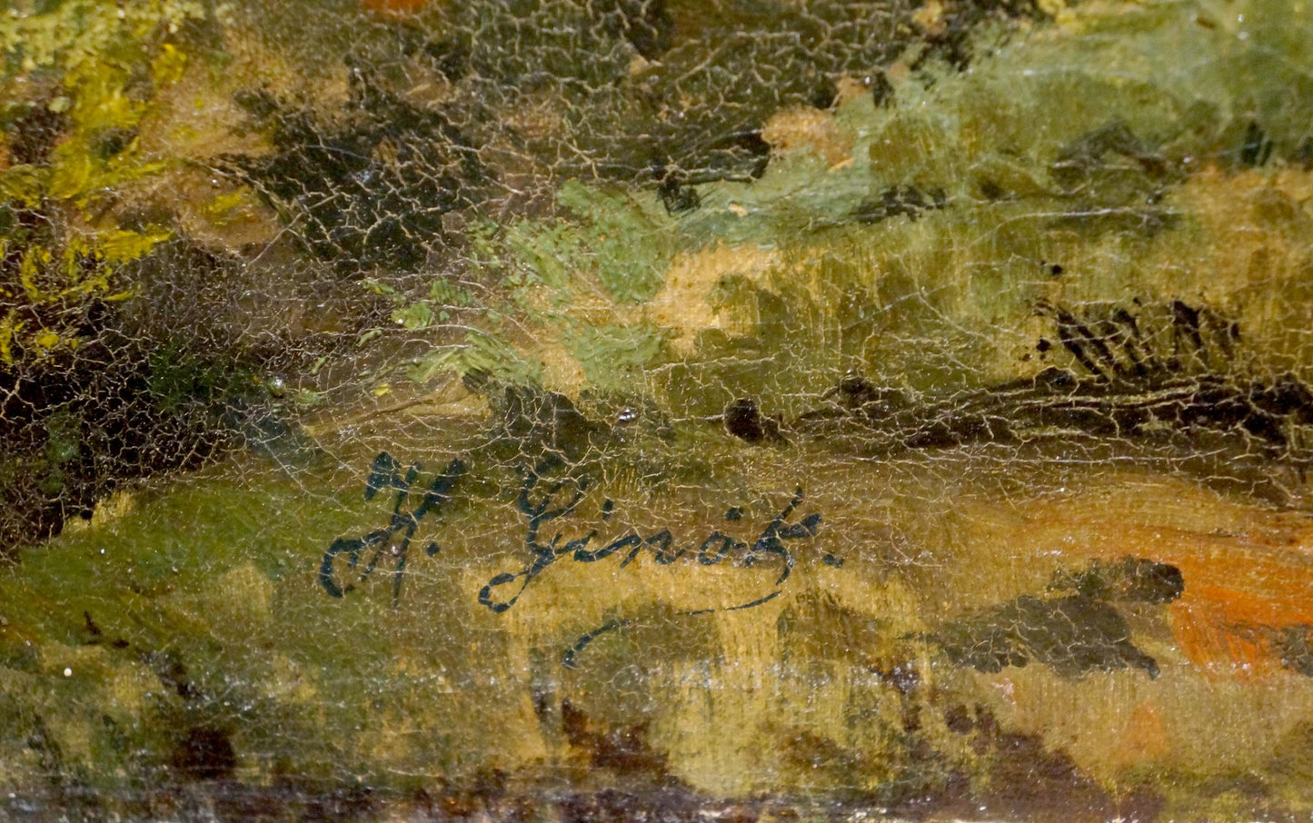 Oil painting Old forest