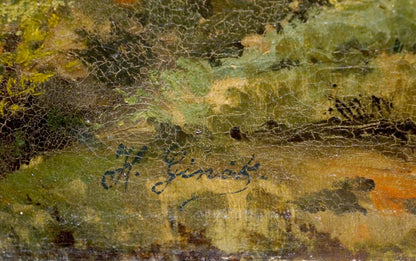 Oil painting Old forest