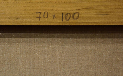 Oil painting Landscape of the village Pawlitschek