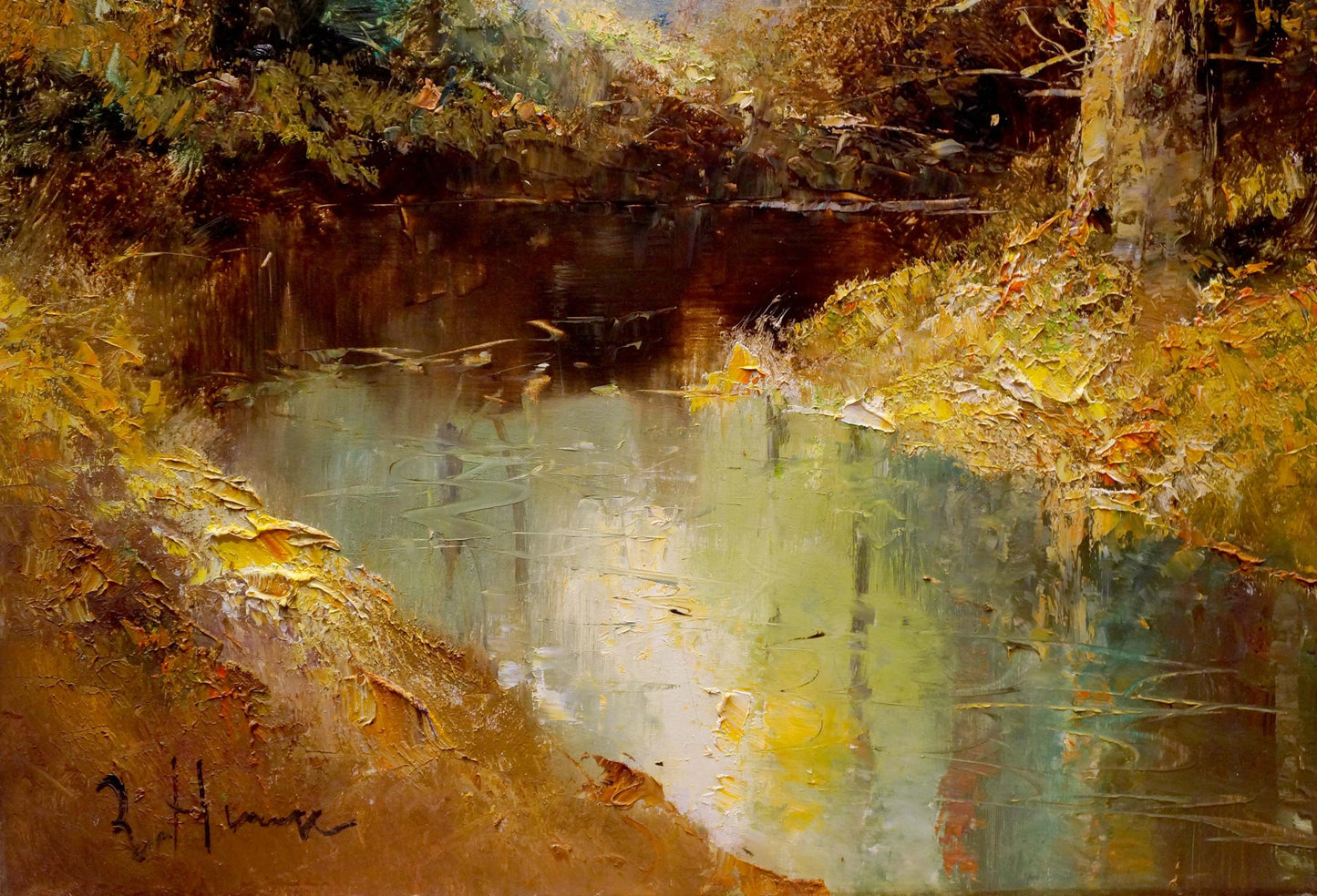Oil painting Fairy forest