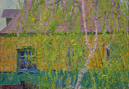 Oil painting In the spring Mandrikova Donchik Nadezhda Alekseevna