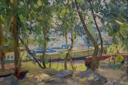 Oil painting A park Latunov Grigory Antonovich