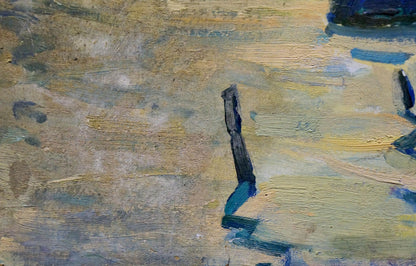 Oil painting On the shore Deineka Alexander Alexandrovich