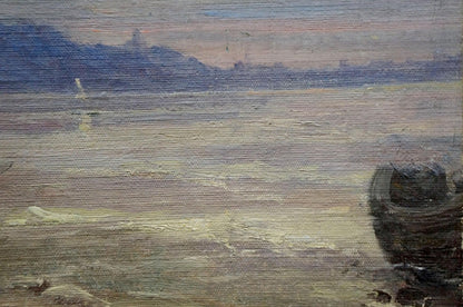 Oil painting capturing the essence of a seascape, crafted by Konovalyuk Fedor Zotikovich