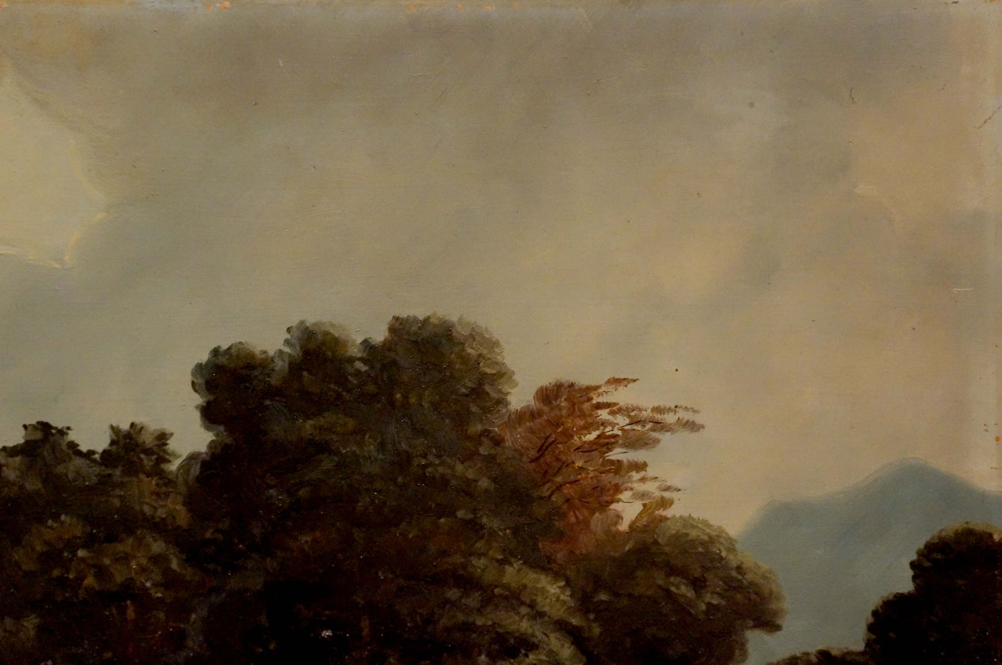 Oil painting Hay field