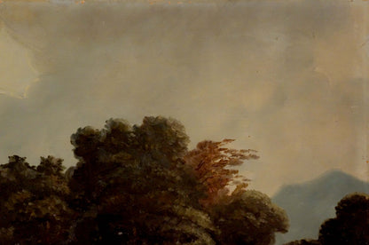 Oil painting Hay field