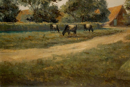 Oil painting Pasture