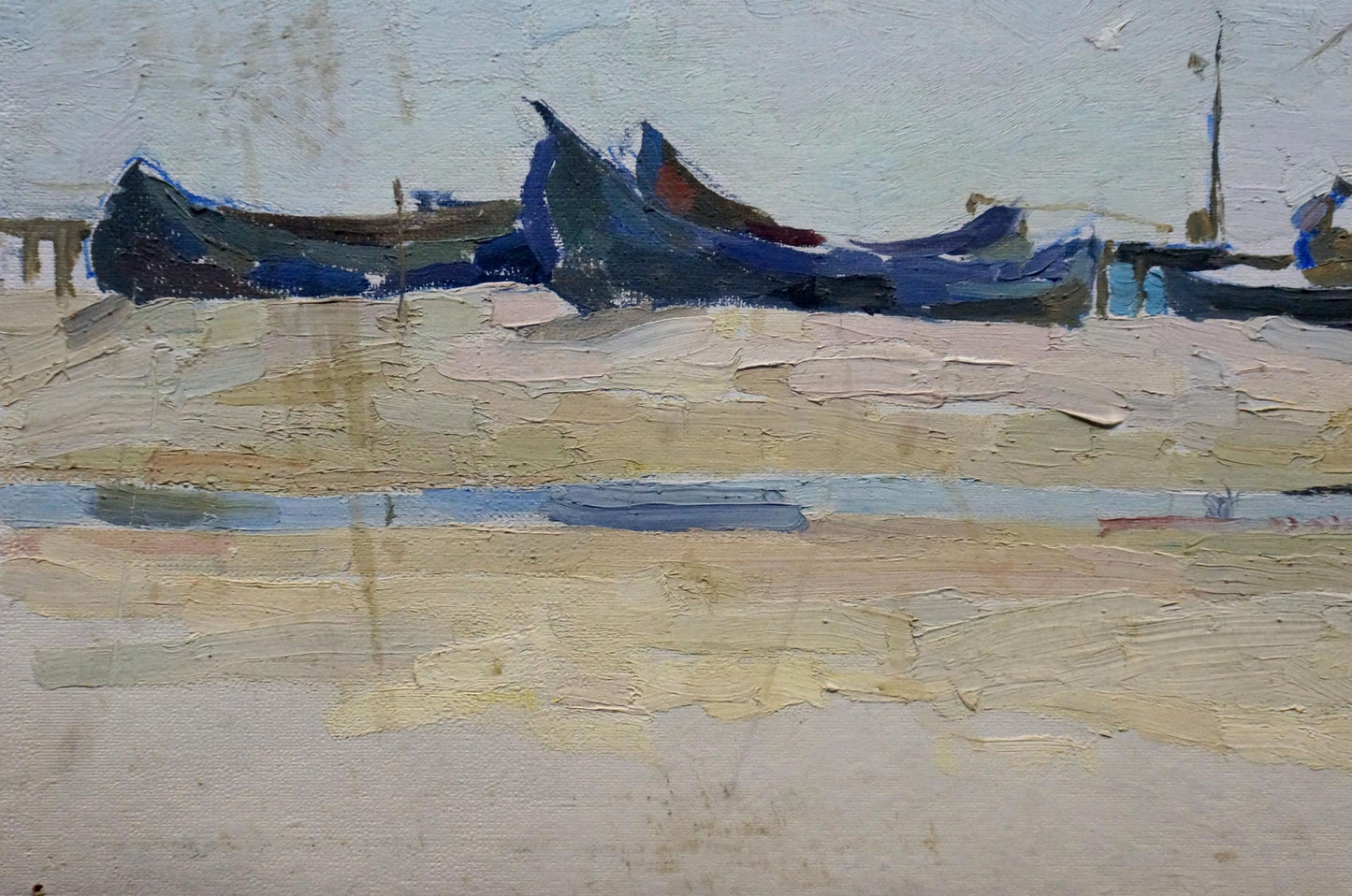 Oil painting On the shore Sulimenko Petr Stepanovich