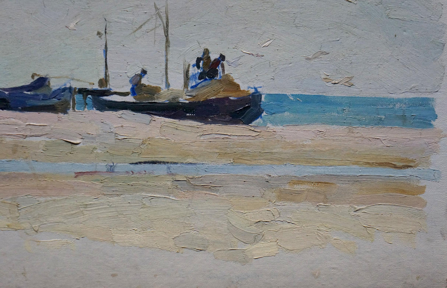 Oil painting On the shore Sulimenko Petr Stepanovich