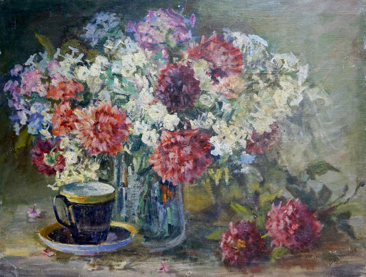 Oil painting Breakfast Victor Vladimirovich Bakhtin