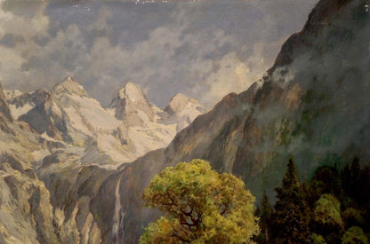 Oil painting Mountain beauty Rudolf Rodel
