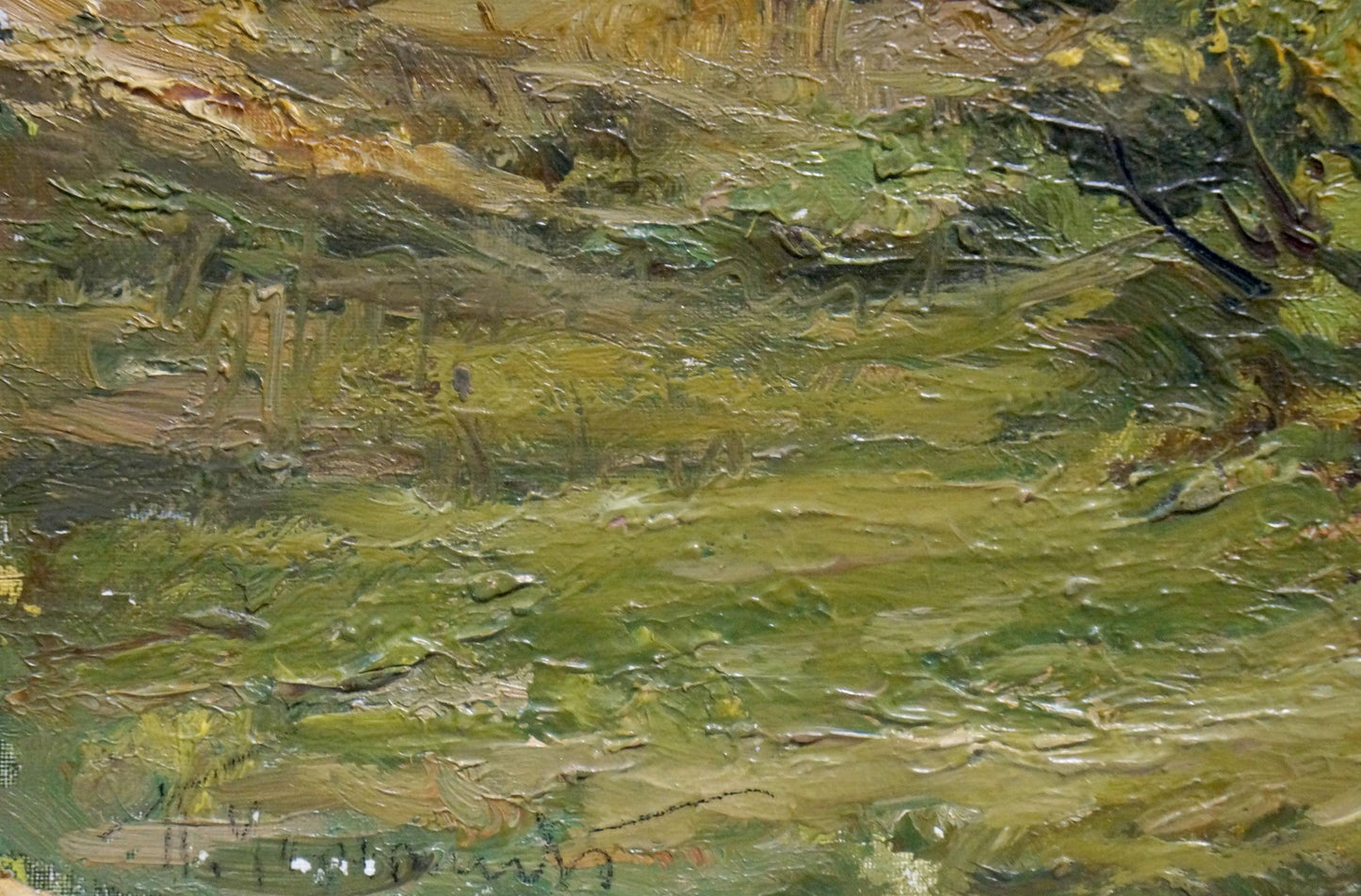 Oil painting On a wooded hill Petr Chernyshevsky