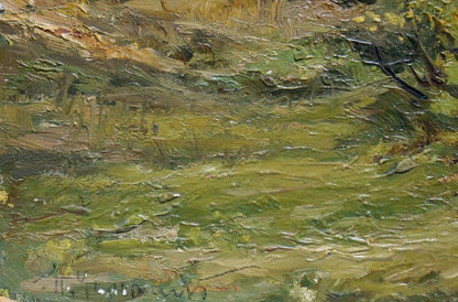 Oil painting On a wooded hill Petr Chernyshevsky