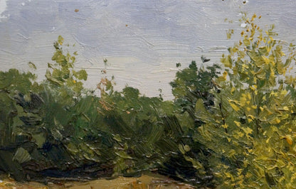 Oil painting On a wooded hill Petr Chernyshevsky