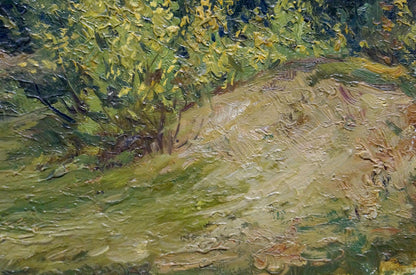 Oil painting On a wooded hill Petr Chernyshevsky