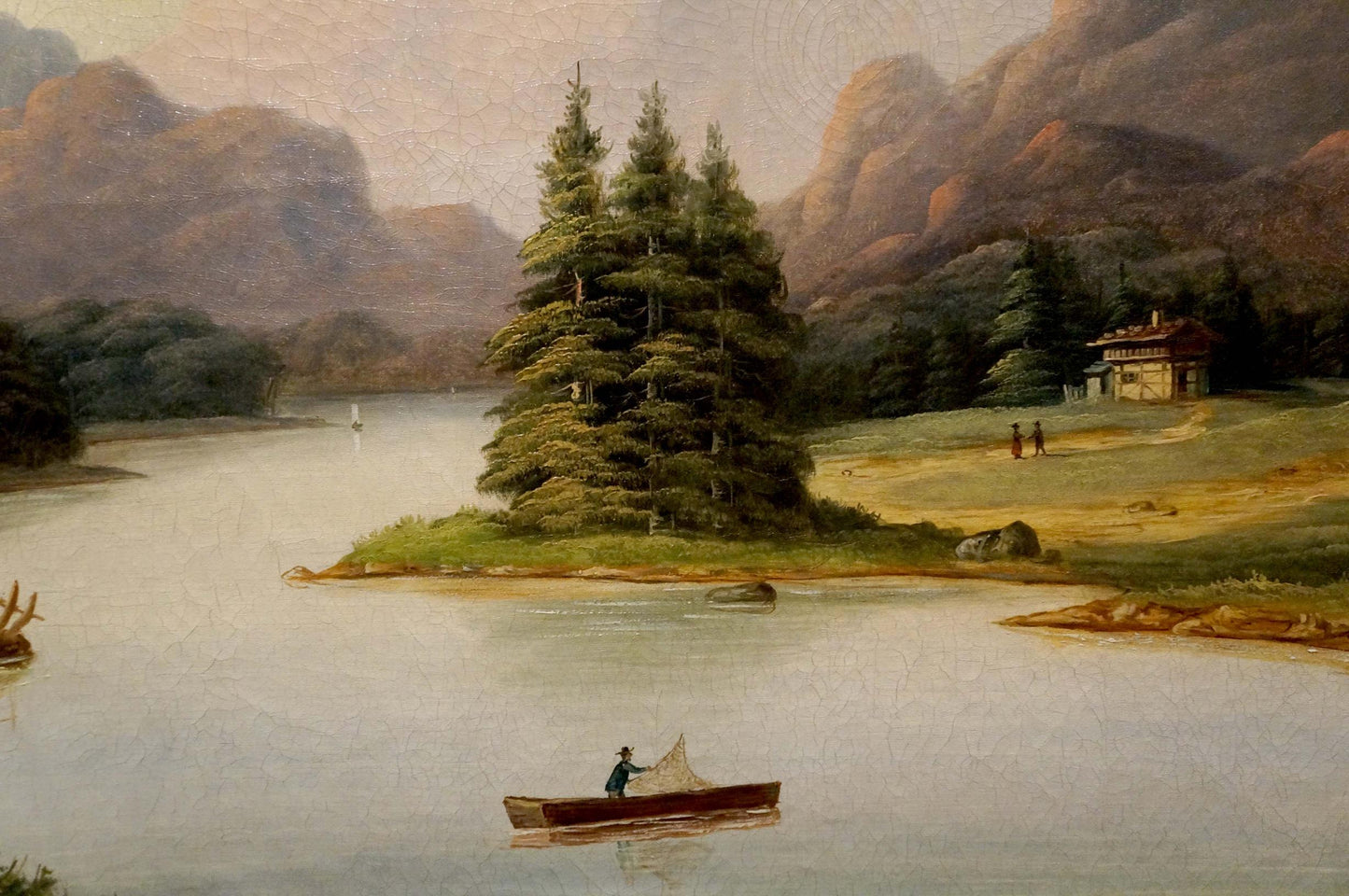 Oil painting Casting Lines on the River Unknown artist