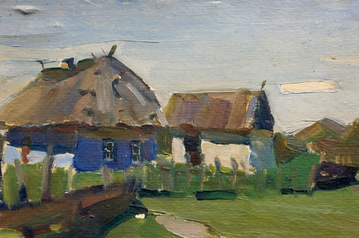Oil painting Rural landscape Vyazovsky Lev Vsevolodovich