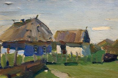 Oil painting Rural landscape Vyazovsky Lev Vsevolodovich