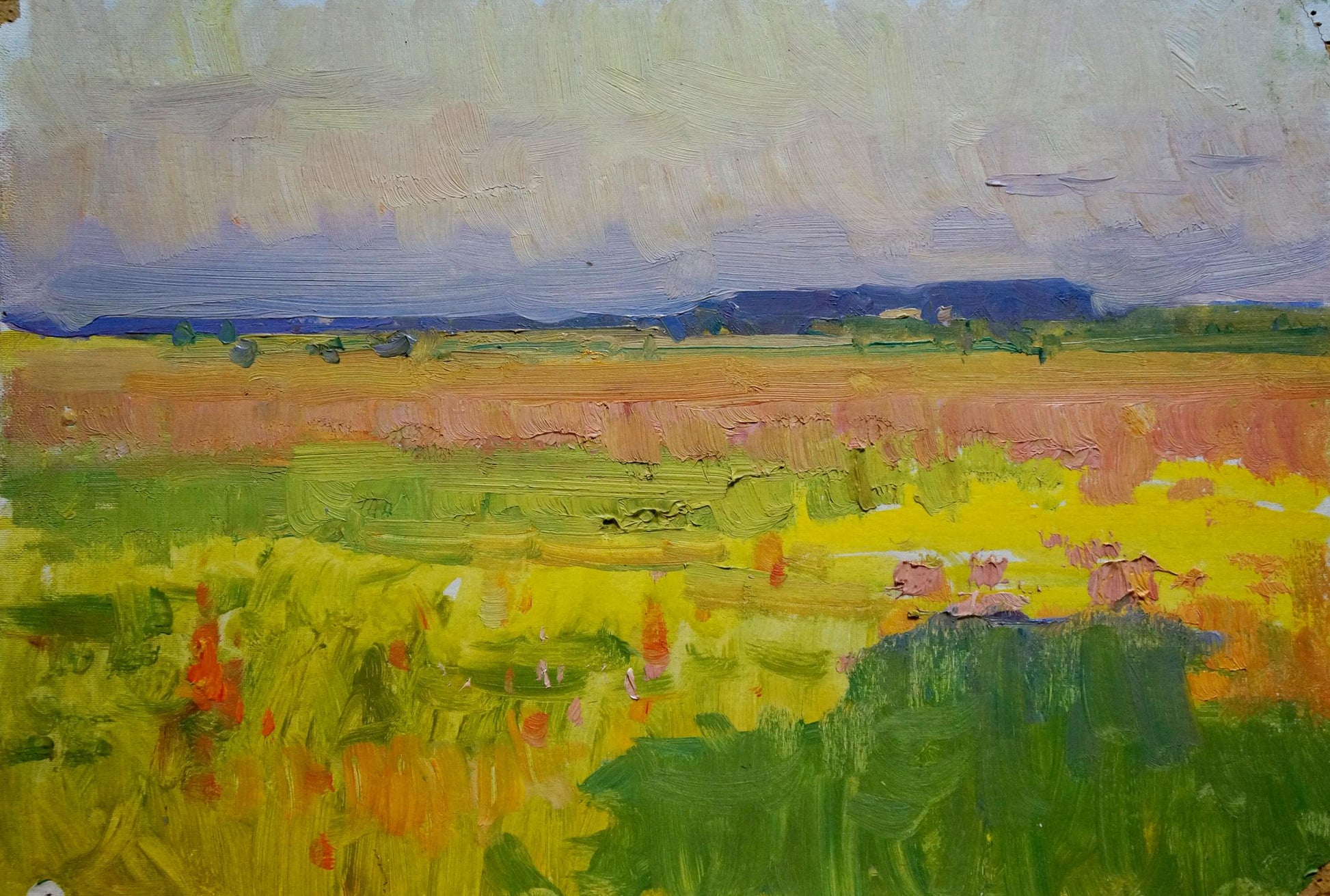 Oil painting Field landscape Koshtelyanchuk Leonty Filippovich