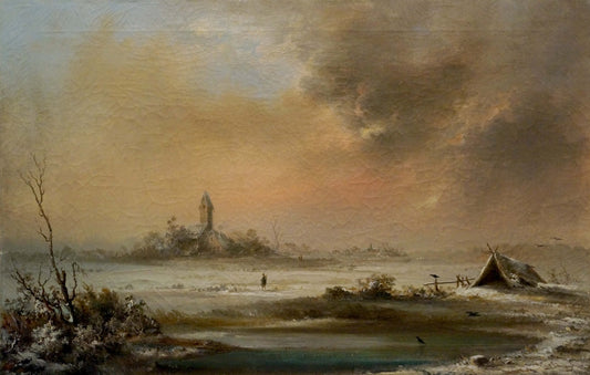 Oil painting Distance travel