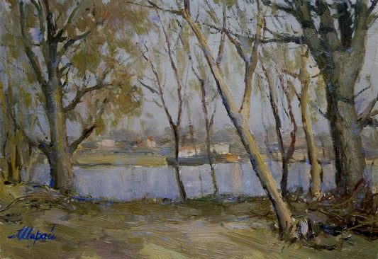 Oil painting Trukhanov Island Sharay L. G.