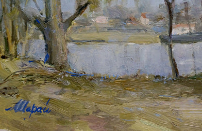Oil painting Trukhanov Island Sharay L. G.