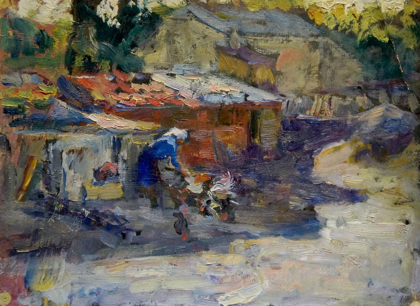 Oil painting Outside