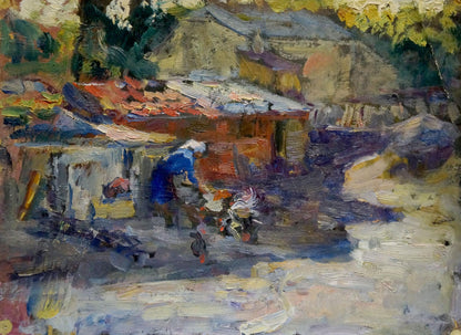 Oil painting Outside