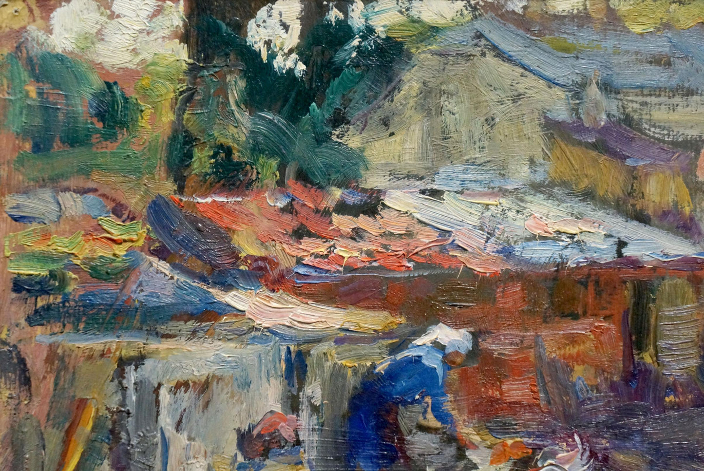 Oil painting Outside