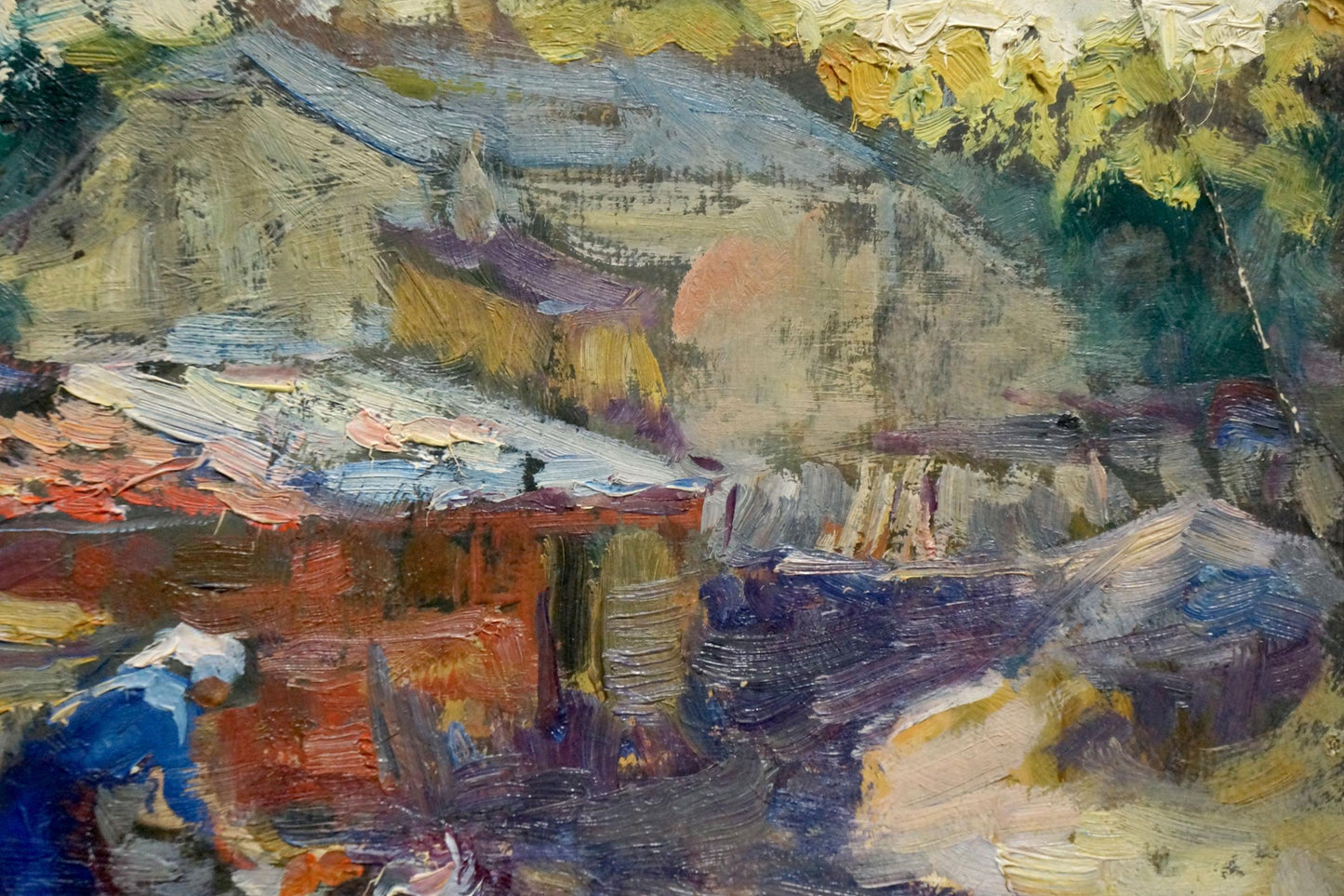 Oil painting Outside