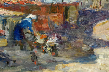 Oil painting Outside